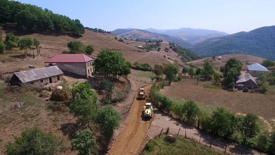 Tovuzda 51 kilometrlik yolun yenidənqurma işləri - YEKUNLAŞIR - FOTO