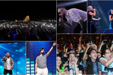 Yerli məşhurlar rusiyalı ulduzla birgə - KONSERT VERDİ - FOTO