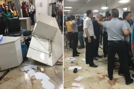 Vəfat edən xəstənin yaxınları tibb işçisinə təzyiq edib, - şüşələr sındırılıb