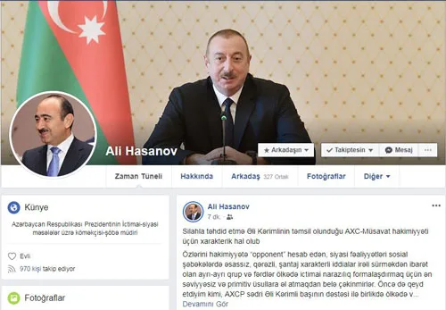 "Əli Kərimli, reallıq hissini itirmə!" - Əli Həsənov