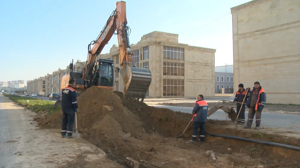 Nərimanov rayonunda müasir yol infrastrukturu - YARADILIR - FOTO