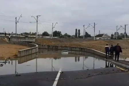 Sabunçu stansiyasındakı tuneldə avtomobillərin hərəkəti - BƏRPA OLUNDU - RƏSMİ