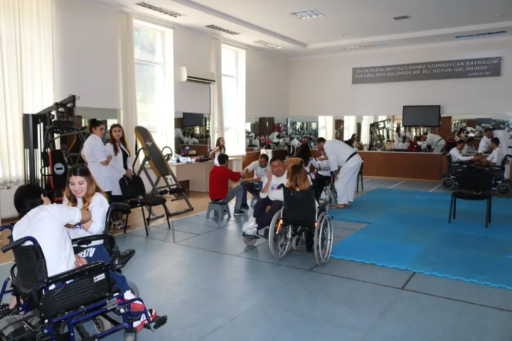 Peşə reabilitasiya mərkəzində Aikido idman növü ilə - TANIŞLIQ KEÇİRİLİR - FOTO