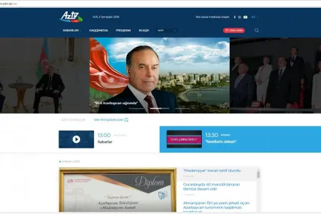AzTV-nin yeni veb saytı istifadəyə - VERILDI