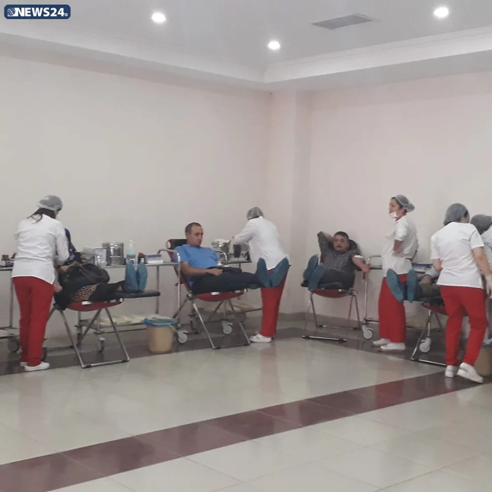 Təzə Pir məscidində qanvermə aksiyası - FOTOLAR - VİDEO - YENİLƏNİB