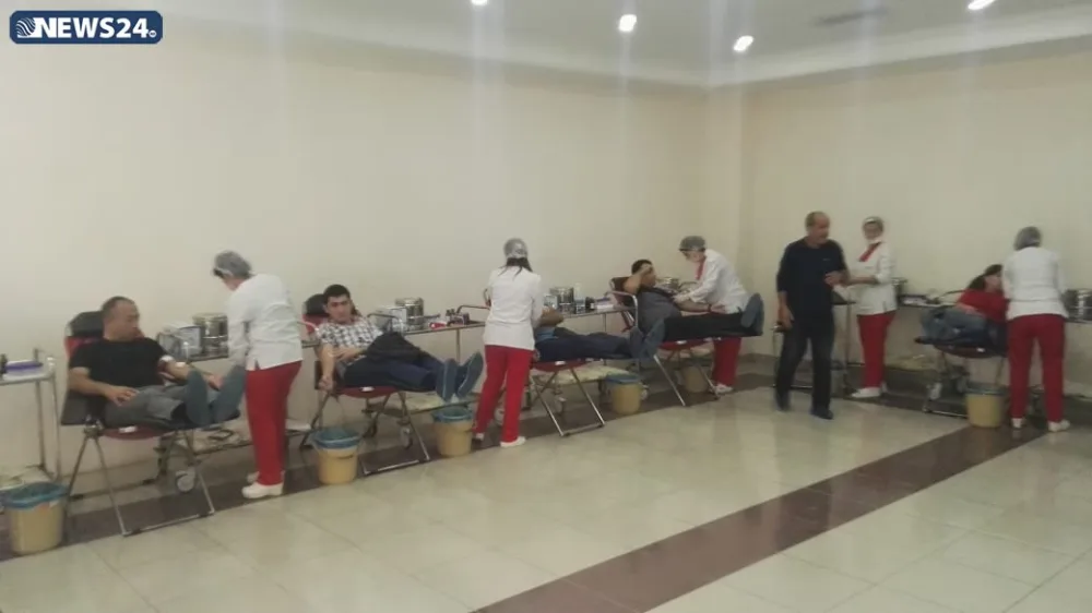 Təzə Pir məscidində qanvermə aksiyası - FOTOLAR - VİDEO - YENİLƏNİB