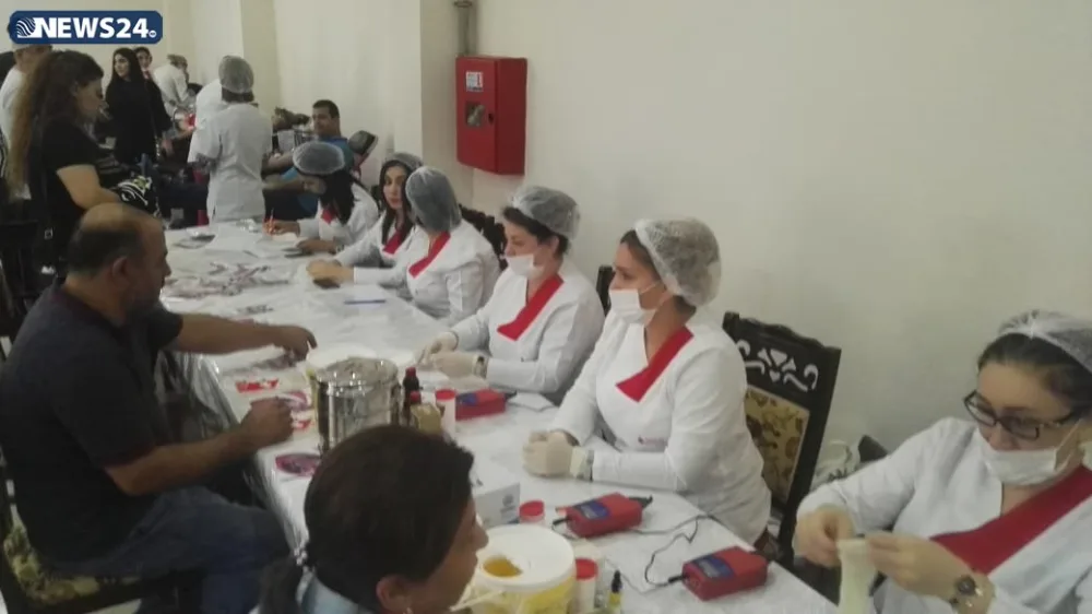 Təzə Pir məscidində qanvermə aksiyası - FOTOLAR - VİDEO - YENİLƏNİB