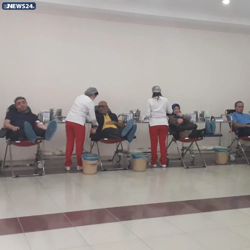 Təzə Pir məscidində qanvermə aksiyası - FOTOLAR - VİDEO - YENİLƏNİB