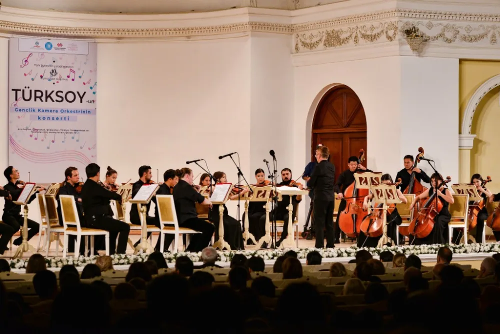 TÜRKSOY-un Gənclər Kamera Orkestri Bakıda - ÇIXIŞ ETDİ - FOTO