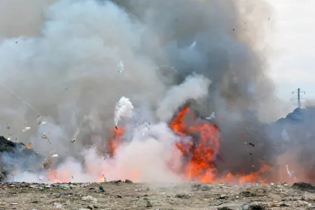 18240 kiloqram ərzaq məhsulu - YANDIRILDI - DGK - FOTO