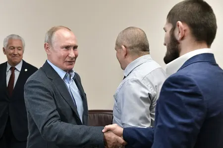 Putin Həbiblə görüşdü - -VİDEO