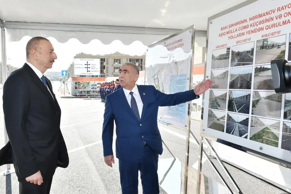 Prezident Molla Cümə küçəsinin - AÇILIŞINDA - FOTOLAR
