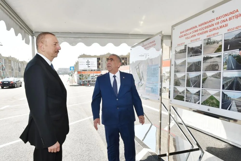 Prezident Molla Cümə küçəsinin - AÇILIŞINDA - FOTOLAR