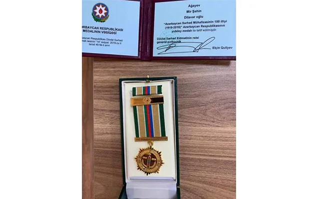 Mirşahin Ağayevə medal verildi