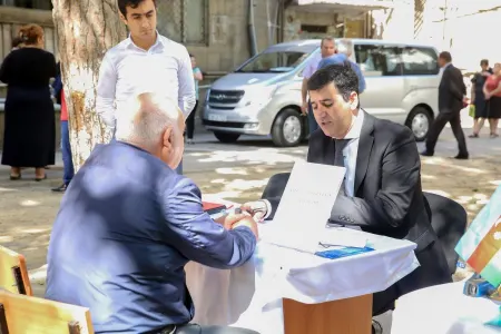 Dövlət Məşğulluq Xidməti məcburi köçkünlərə səyyar xidmət - GÖSTƏRDİ - FOTO