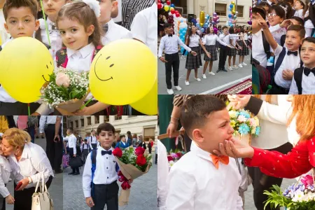 Məktəblərdə ilk bilik günü həyəcanı - FOTOREPORTAJ