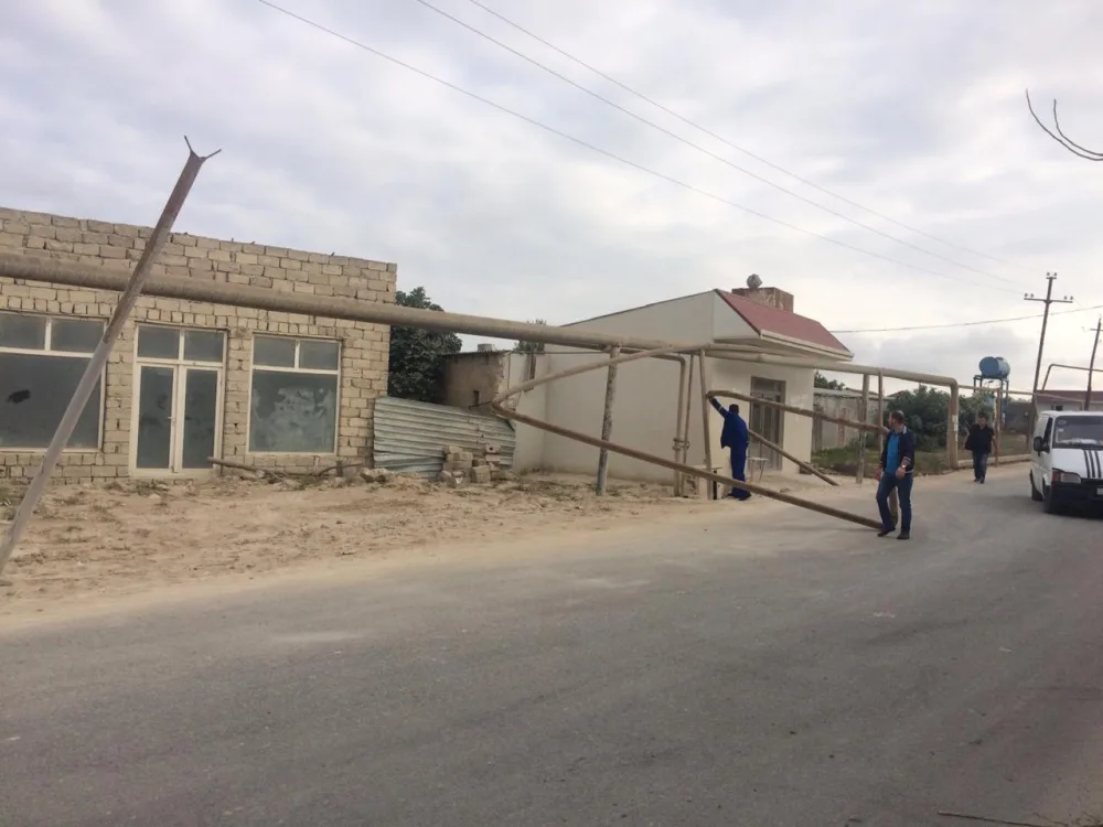 Avtomobil qəzası nəticəsində bu ərazilər qazsız qaldı
