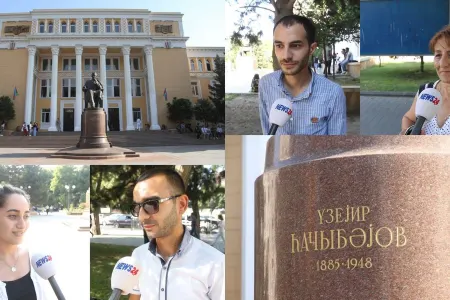 "Deyəsən, Mikayıl Müşfiqdir"- paytaxt sakinləri - ÜZEYİR HACIBƏYLİNİ TANIMADI- VİDEO