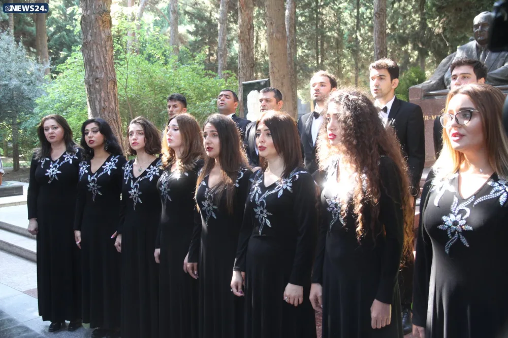 " Üzeyir Hacıbəyli milli musiqi sənətimizin və tariximizin silinməz izidir"- - ƏBÜLFƏS QARAYEV - FOTOLAR - VİDEO