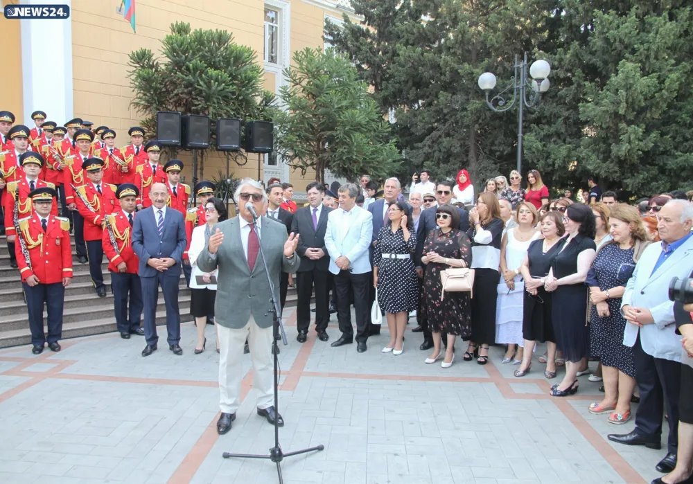 " Üzeyir Hacıbəyli milli musiqi sənətimizin və tariximizin silinməz izidir"- - ƏBÜLFƏS QARAYEV - FOTOLAR - VİDEO