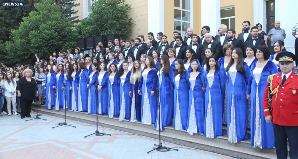 " Üzeyir Hacıbəyli milli musiqi sənətimizin və tariximizin silinməz izidir"- - ƏBÜLFƏS QARAYEV - FOTOLAR - VİDEO