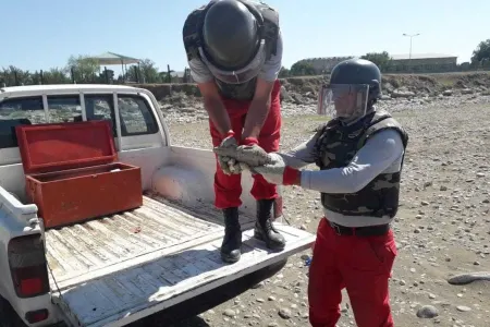 Ağstafada top mərmisi və əl qumbarası - TAPILDI