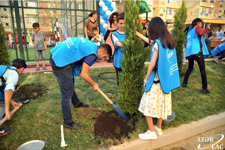 “Bizim həyət” layihəsi çərçivəsində Bakıda daha bir həyət abadlaşdırılıb - FOTO