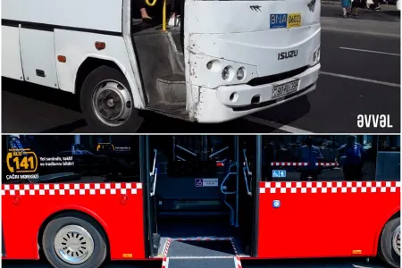 Bakıya 18 metrlik avtobuslar gətirildi, - KÖHNƏLƏRƏ YENİ MEXANİZMLƏR QURAŞDIRILDI - FOTO