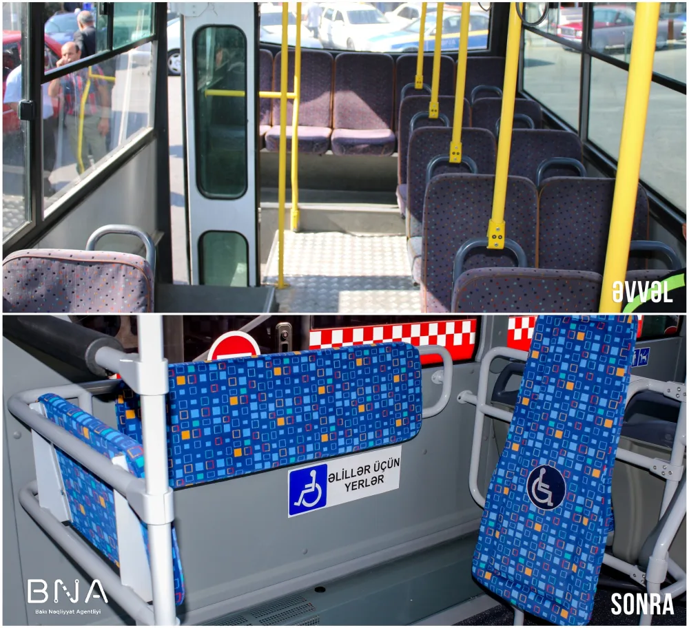 Bakıya 18 metrlik avtobuslar gətirildi, - KÖHNƏLƏRƏ YENİ MEXANİZMLƏR QURAŞDIRILDI - FOTO