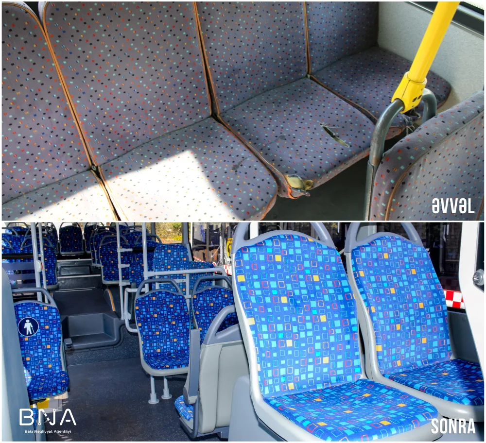 Bakıya 18 metrlik avtobuslar gətirildi, - KÖHNƏLƏRƏ YENİ MEXANİZMLƏR QURAŞDIRILDI - FOTO