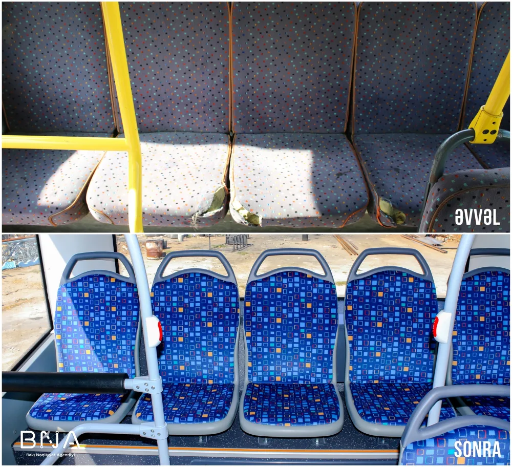 Bakıya 18 metrlik avtobuslar gətirildi, - KÖHNƏLƏRƏ YENİ MEXANİZMLƏR QURAŞDIRILDI - FOTO