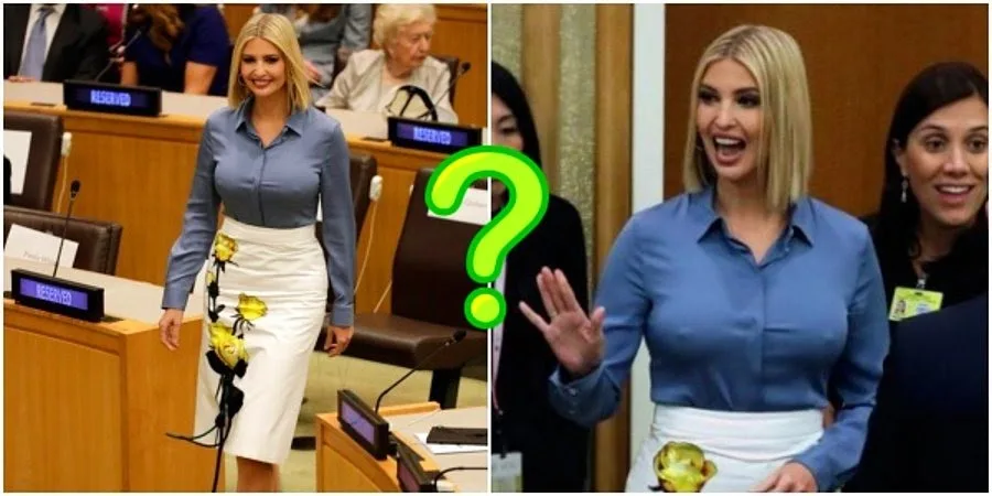 Trampın qızı BMT iclasına - "alt paltarsız" getdi - FOTOLAR