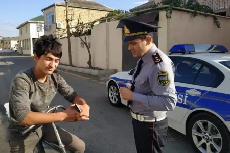 Yol polisindən velosiped sürənlərə - XƏBƏRDARLIQ