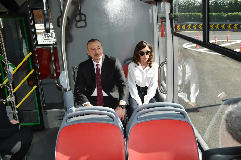 Prezident və xanımı “Koroğlu” Nəqliyyat Mübadilə Mərkəzinin açılışında - -FOTO-VİDEO -YENİLƏNİB