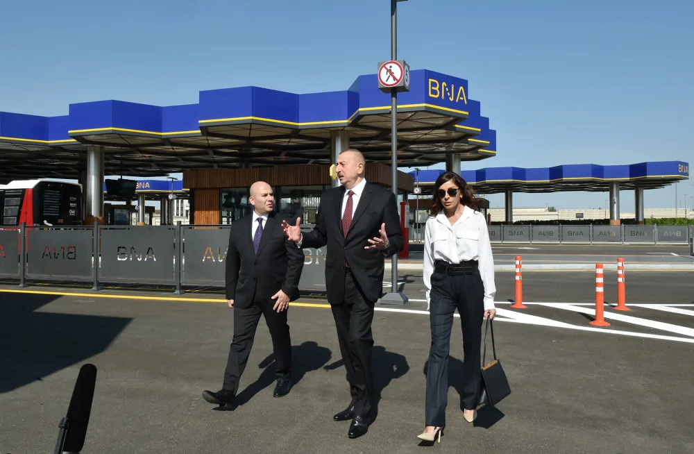 Prezident və xanımı “Koroğlu” Nəqliyyat Mübadilə Mərkəzinin açılışında - -FOTO-VİDEO -YENİLƏNİB