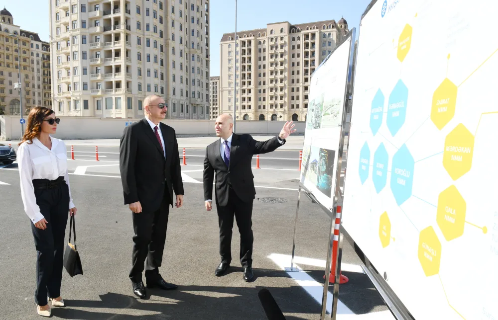 Prezident və xanımı “Koroğlu” Nəqliyyat Mübadilə Mərkəzinin açılışında - -FOTO-VİDEO -YENİLƏNİB