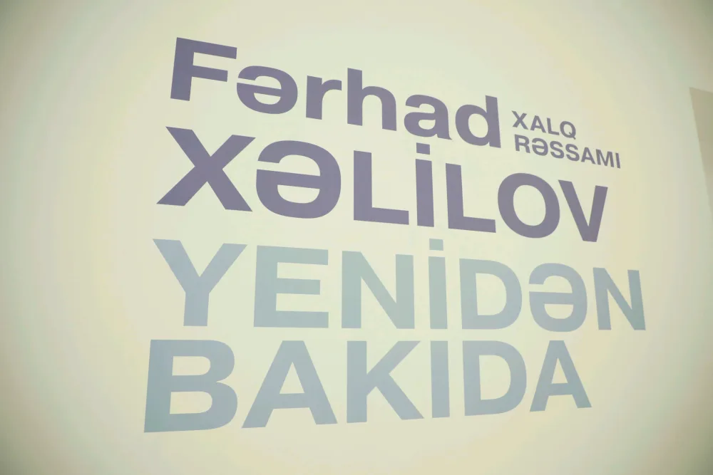 Xalq rəssamı Fərhad Xəlilovun fərdi sərgisi - AÇILDI - FOTO