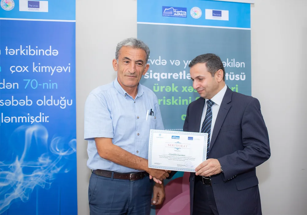 “Tütünlə mübarizə tədbirlərinin monitorinqi” mövzusunda təlim keçirilib