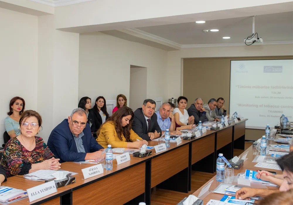 “Tütünlə mübarizə tədbirlərinin monitorinqi” mövzusunda təlim keçirilib