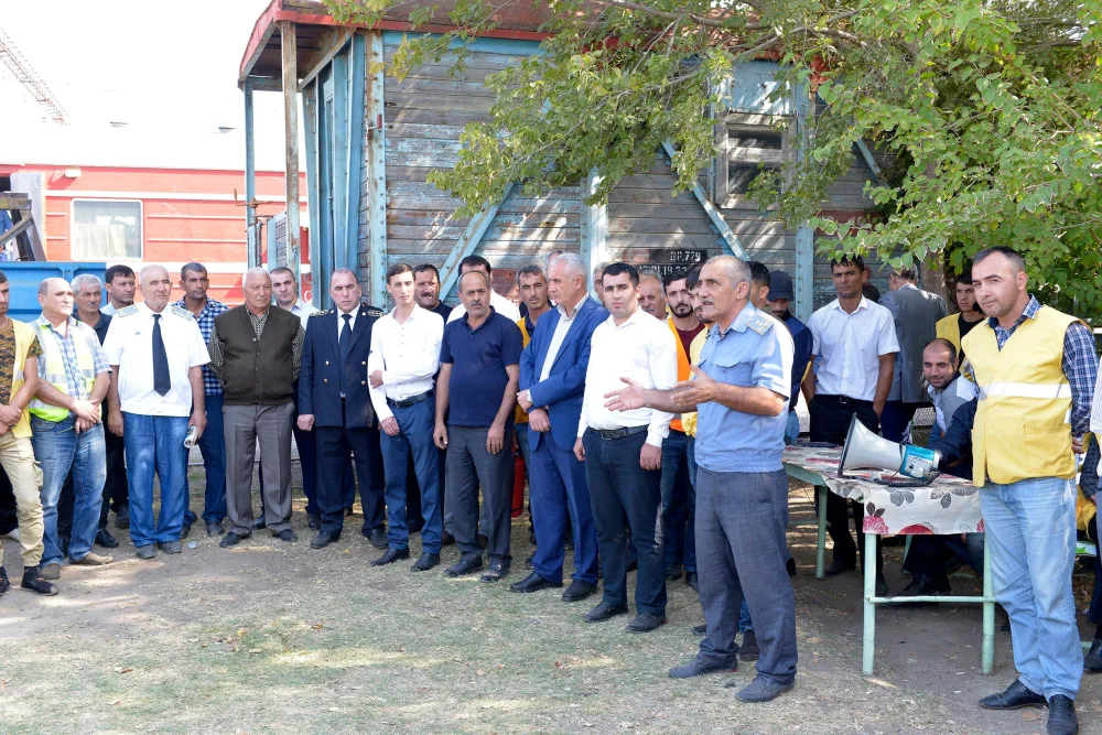 Hacıqabul dəmir yolu qovşağnda TƏLİM