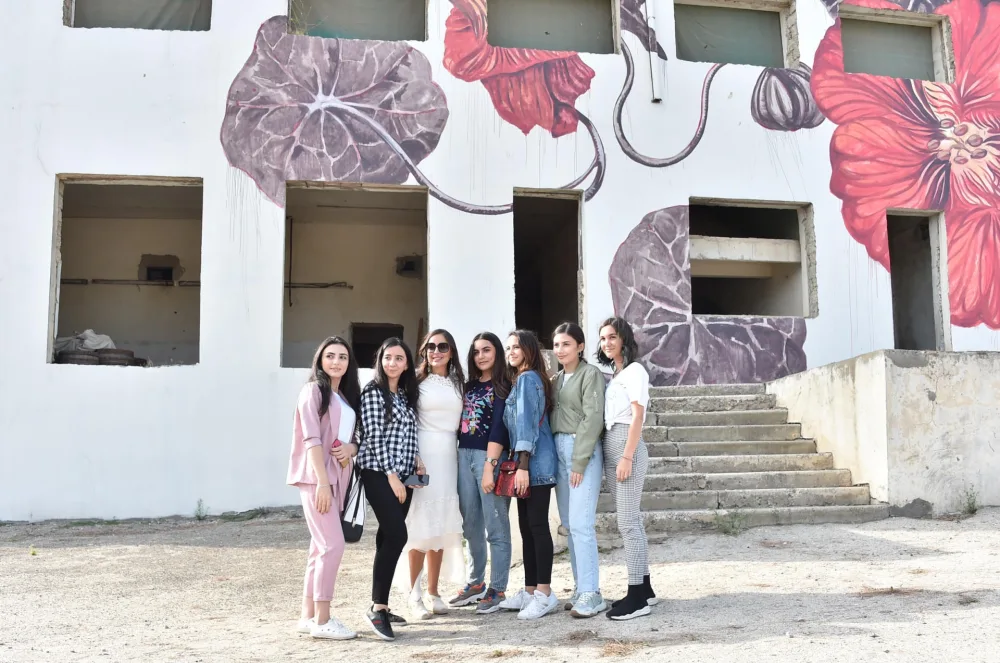 Leyla Əliyeva və Arzu Əliyeva “Açılan divar” layihəsinin təqdimatında - FOTOLAR