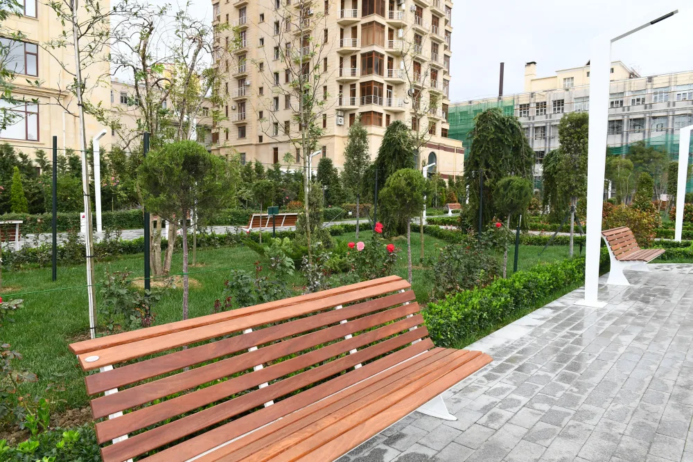 Bakıda YENİ PARK - İlk ziyarətçiləri prezident və xanımıdır - FOTOLAR