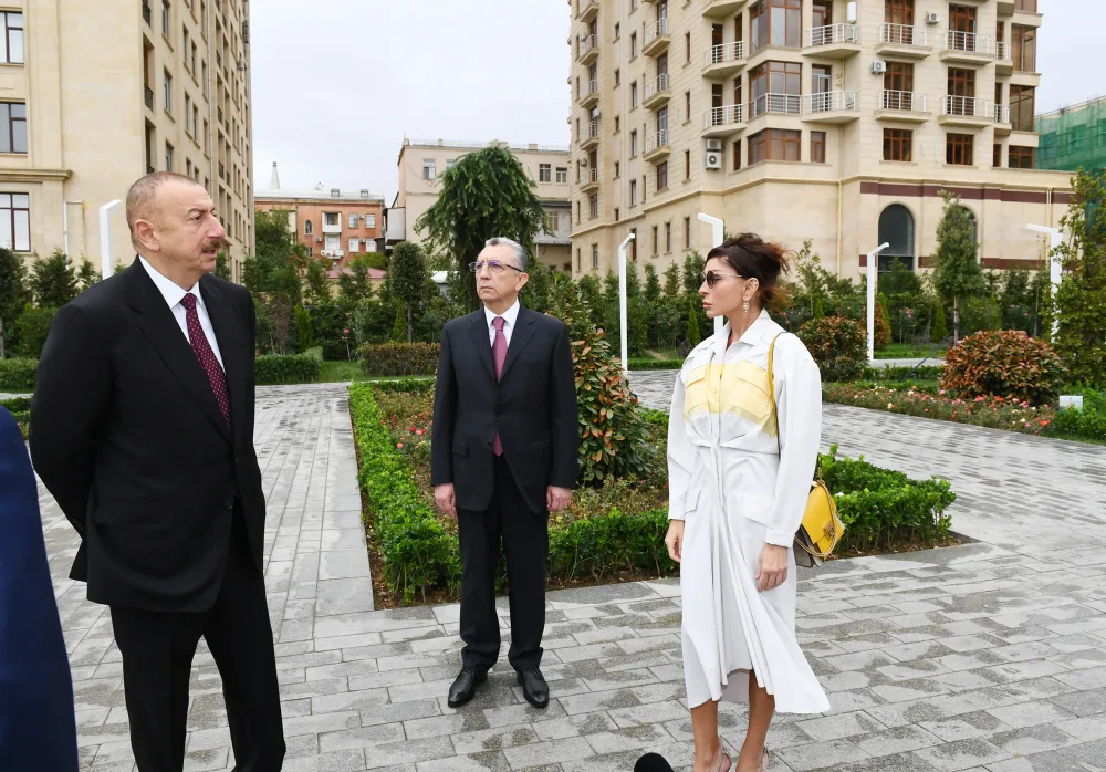Bakıda YENİ PARK - İlk ziyarətçiləri prezident və xanımıdır - FOTOLAR