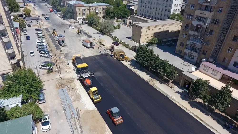 Bakıda yeni yol infrastrukturu - YARADILIR - FOTO