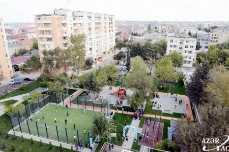 “Bizim həyət” layihəsi çərçivəsində daha bir həyət abadlaşdırıldı