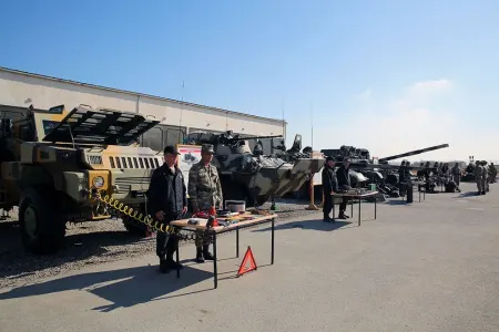 Silah və hərbi texnika qış mövsümündə istismar rejiminə keçirilir - NAZİRLİK