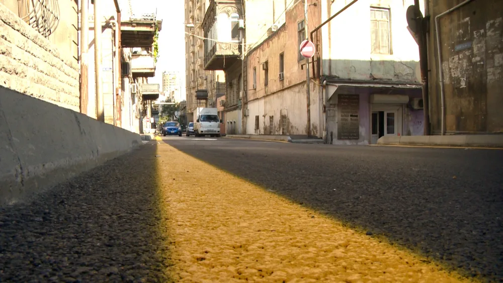 Bakıda bu küçədə təmir işləri - YEKUNLAŞDI - FOTOLAR