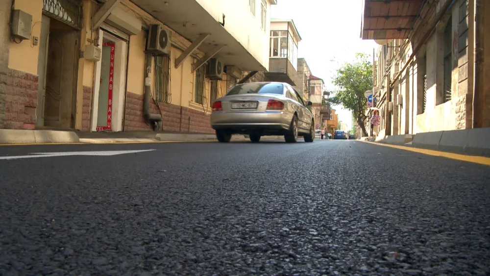 Bakıda bu küçədə təmir işləri - YEKUNLAŞDI - FOTOLAR