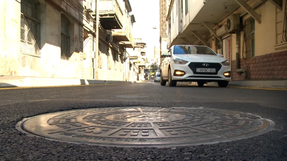 Bakıda bu küçədə təmir işləri - YEKUNLAŞDI - FOTOLAR
