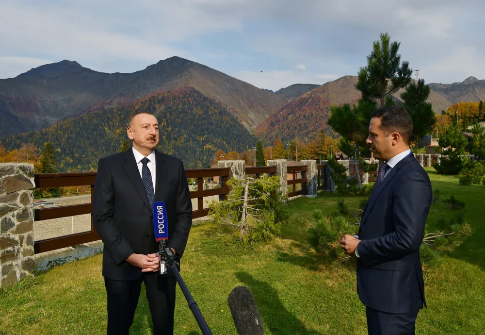 İlham Əliyev “Rossiya” və “Birinci” kanallarına - MÜSAHİBƏ VERİB - FOTOLAR